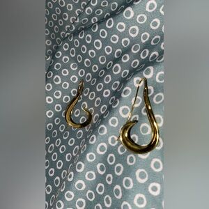 Gold Hook Earrings